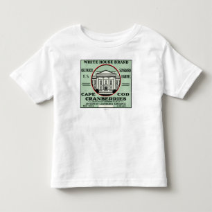 Hausmarke-Moosbeeraufkleber Cape Cods weißer Kleinkind T-shirt