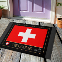 Hausmatte der Schweiz, Sport auf Schweizer Flagge Fußmatte