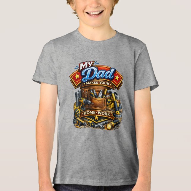 Hausmeister (1) Tri-Blend shirt (Vorderseite)