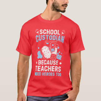 Hausmeister der Schule, weil Lehrer Helden brauche T-Shirt