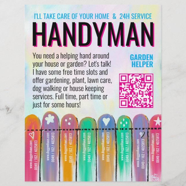 Hausmeister-Gartenservice  Flyer (Vorne)