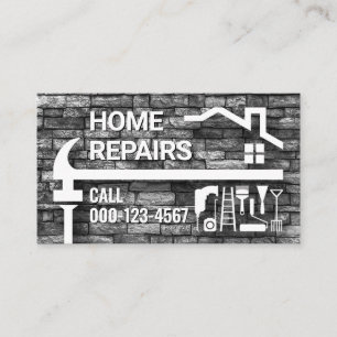 Hausmeister Hammer Dachreparatur Reparaturdienst Visitenkarte