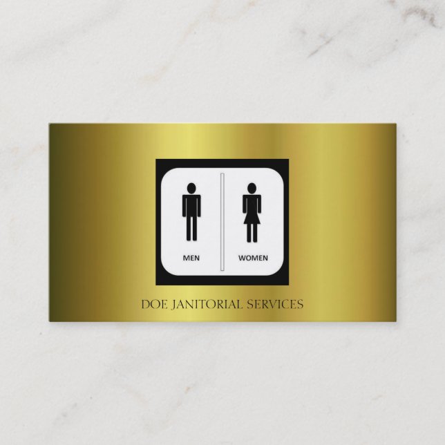 Hausmeister-Hausmeister-Mädchen-Service Visitenkarte (Vorderseite)