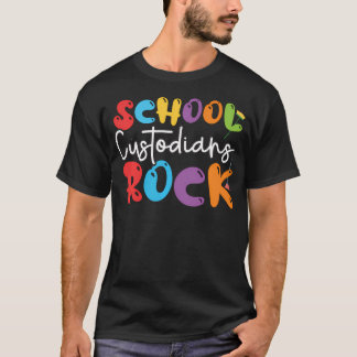 Hausmeister in der Schule rocken lustiges Zurück z T-Shirt