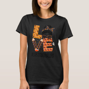 Hausmeister Liebe Unordentlicher Dutt Kürbis Fraue T-Shirt