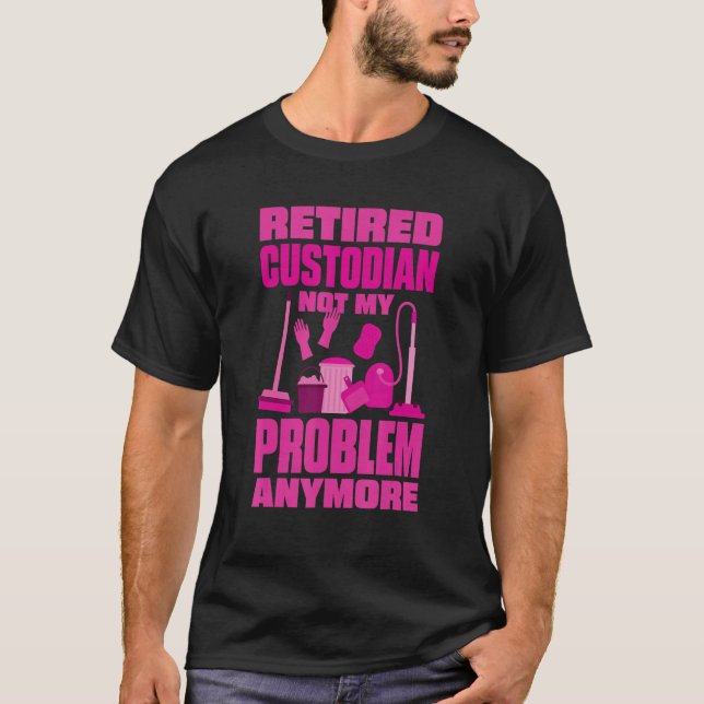 Hausmeister Nicht Mein Problem Mehr Rentner-Hausme T-Shirt (Vorderseite)