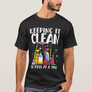Hausmeister Reinigungshausmeister Saubere Arbeit T-Shirt