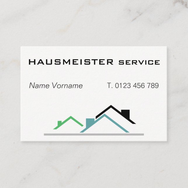hausmeisterservice visitenkarte (Vorderseite)