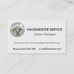 hausmeisterservice visitenkarte