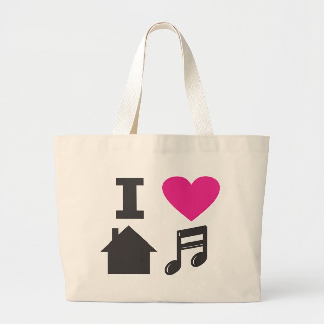 Hausmusik der Liebe I Jumbo Stoffbeutel (Vorne)