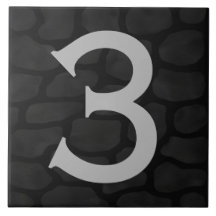 Hausnummer auf keltischen schwarzen