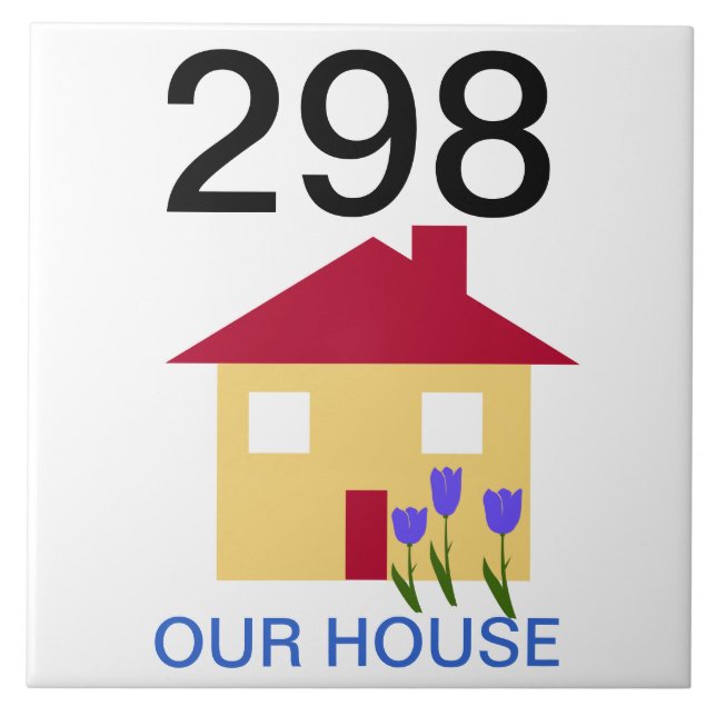 Hausnummer Fliese (Vorderseite)