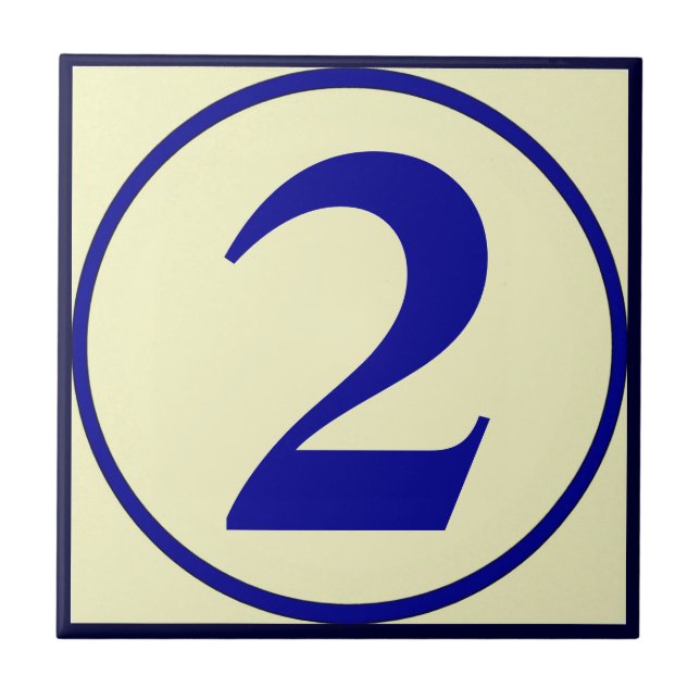 Hausnummern im französischen Stil personalisieren  Fliese (Vorderseite)