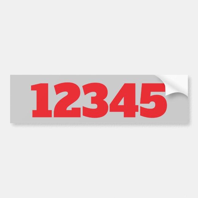 Hausnummern Sticker bearbeiten Text Autoaufkleber (Vorne)