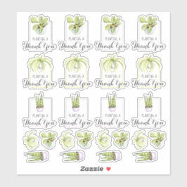 Hauspflanze Danke Pun Aufkleber