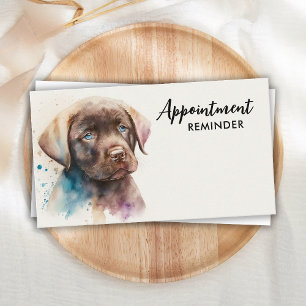 Hauspflege Hund Labrador Retriever Wasserfarbe Kun Terminkarte