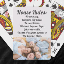 Hausregeln Familienfoto Moderne Typografie
