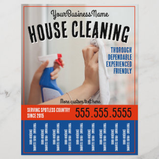 Hausreinigung Berufliche Teerblätter Werbeaktion Flyer