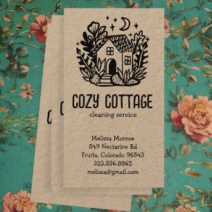 Hausreinigung Dienstleistungen Niedliche Zuhause H Visitenkarte