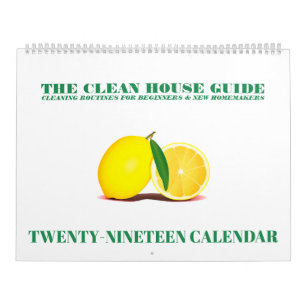 Hausreinigung für Anfänger 2019 Kalender