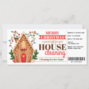 Hausreinigung Geschenkgutschein Weihnachtsgeschenk