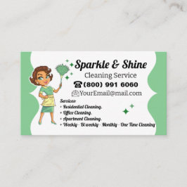 Hausreinigung Haushaltshilfe Janitor Housekeeping Visitenkarte