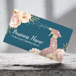 Hausreinigung Rose Gold Spray Modernes Blumenmuste Visitenkarte<br><div class="desc">Hausreinigung Rose Gold Spray Moderne Aquamarine Business-Karte mit Blumenmuster.</div>
