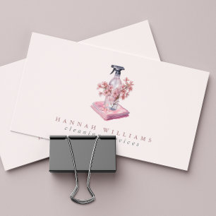 Hausreinigung Spray Flasche QR Code Visitenkarte