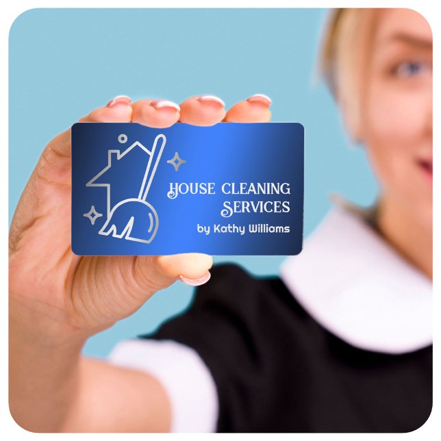 Hausreinigung Visitenkarte (House Cleaning Business Cards)