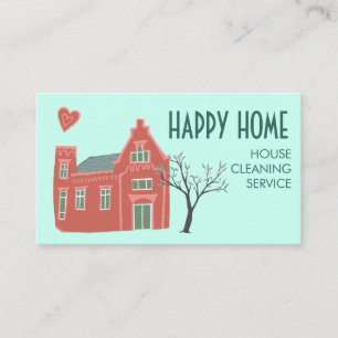Hausreinigung Zuhause-Dienstleistungen Charming Ro Visitenkarte