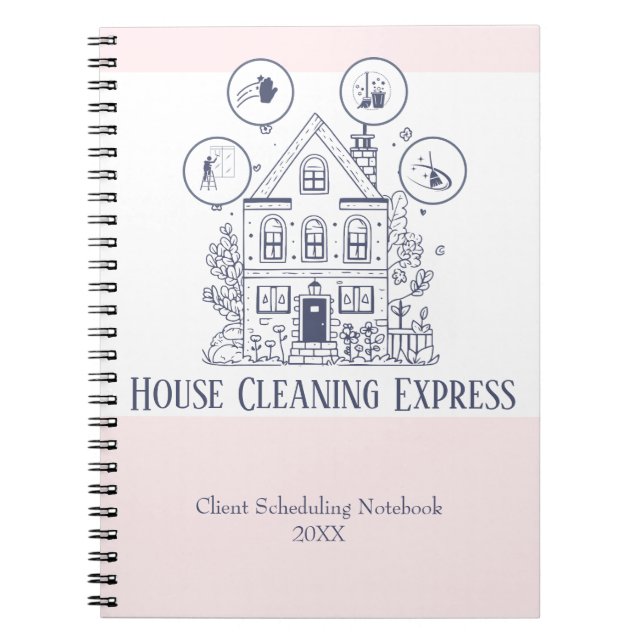 Hausreinigung Zuhause Services Charming Notizblock (Vorderseite)