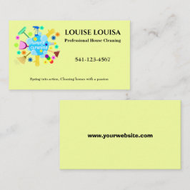 Hausreinigungskarte Visitenkarte