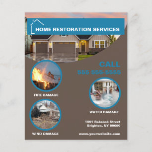 Hausrestaurierungsdienste Flyer