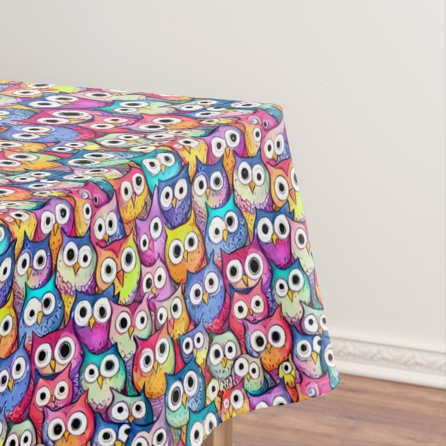 Hausschuhe Gewürzmuster Cartoon Vögel Wald Tischdecke (Beispiel)