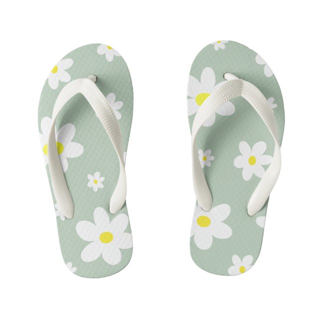 Hausschuhe jung Gänseblümchen Kinderbadesandalen (Fußbett)