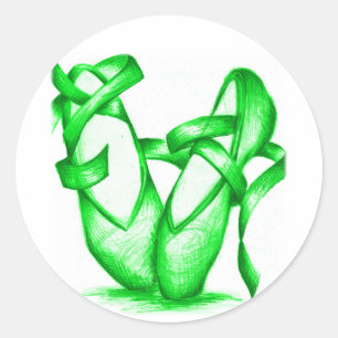 Hausschuhe Runder Aufkleber