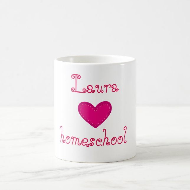 Hausschule für Liebe Rosa Tasse (Mittel)