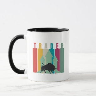 Hausse-Markt-Händler Einfaches Design Tasse