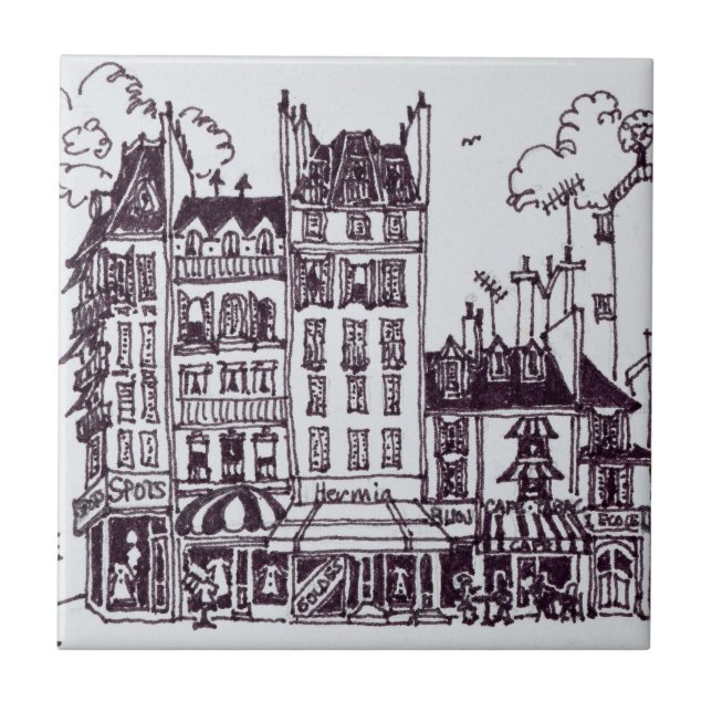 Haussmann-Architektur| Rue de Sevres Fliese (Vorderseite)