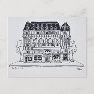 Haussmann-Architektur   Rue du Louvre, Paris Postkarte