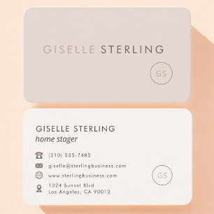 Hausstylistin Feminine Professionell Visitenkarte