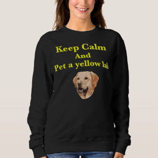 Haustier A Gelbe Labrador 2 Sweatshirt