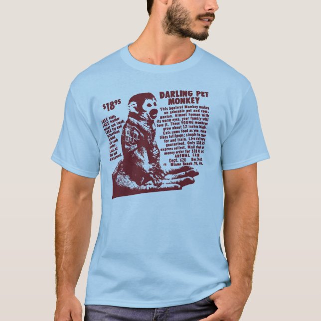 Haustier-Affe T-Shirt (Vorderseite)