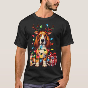 Haustier Basset Hound Hundeliebhaber Rentiere Weih T-Shirt