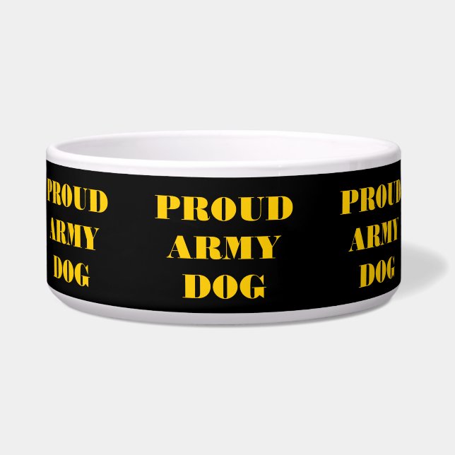 Haustier Bowl Proud Army Hund Napf (Vorderseite)