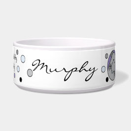 Haustier CAT große blaue Haustierschüssel "Hier, K Napf