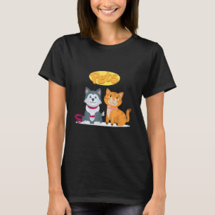 Haustier Charakter Katze und Hund T-Shirt