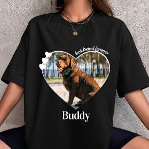 Haustier-Foto anpassen Herz benutzerdefinierter Hu T-Shirt