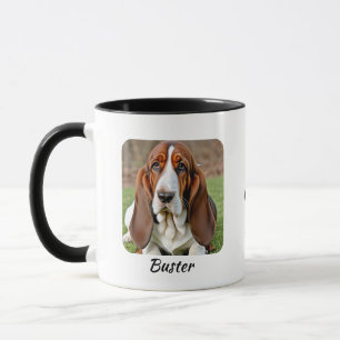 Haustier Foto Basset Hound Braun Personalisiert Tasse