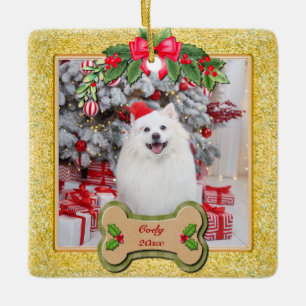 Haustier-Foto-Weihnachten, Andenken für Hundebesit Keramikornament